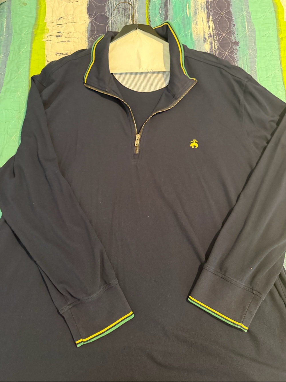 Brooks Brothers Navy Blue 1/4 Zip